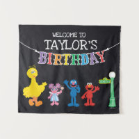 Sesame Street Chalkboard Birthday Welcome