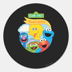Sesame Street Character Art Classic Round Sticker