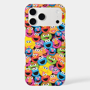 Sesame Street Character Faces Pattern