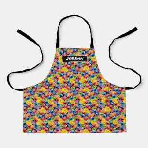 Sesame Street Character Faces Pattern Apron