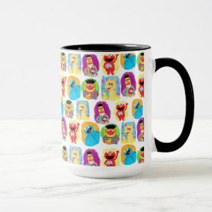 Sesame Street Character Fun & Colourful Pattern Mug