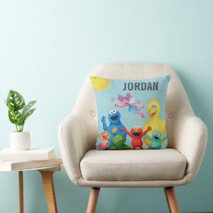 Sesame Street Character Illustration Cushion