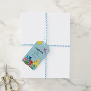 Sesame Street Character Illustration Thank You Gift Tags