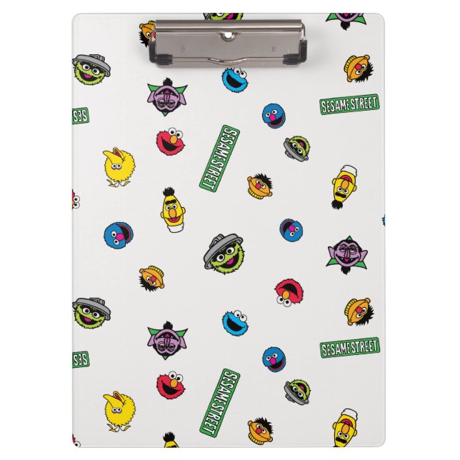 Sesame Street Character Pattern Clipboard (Front)