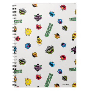 Sesame Street Character Pattern Notebook