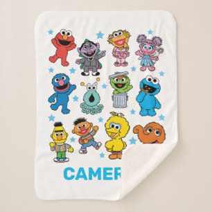 Sesame Street Character Sherpa Blanket