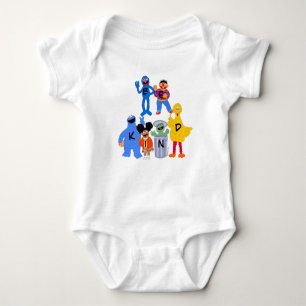 Sesame Street Characters Be Kind - Sign Language Baby Bodysuit