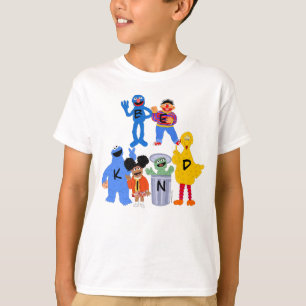 Sesame Street Characters   Be Kind - Sign Language T-Shirt
