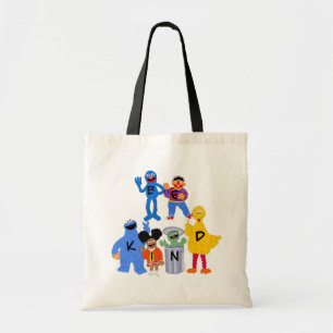 Sesame Street Characters   Be Kind - Sign Language Tote Bag