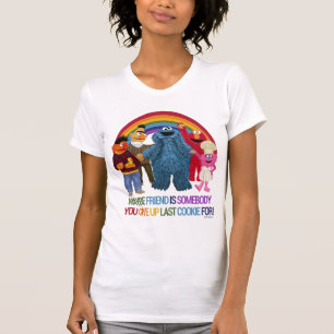 Sesame Street Characters   Friends Quote T-Shirt