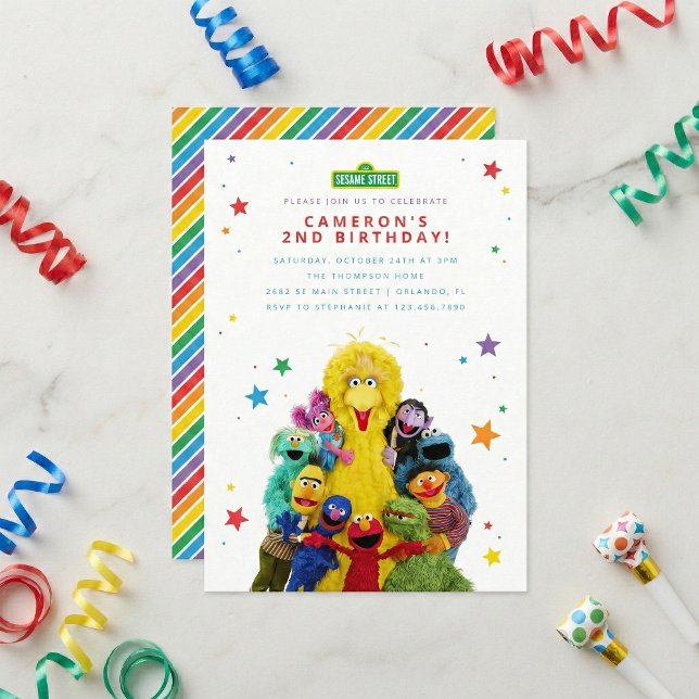 Sesame Street Characters  Invitation (Creator Uploaded)