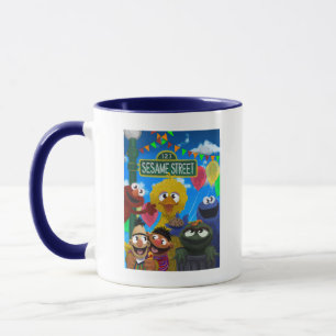 Sesame Street Characters   Party Scene Mug