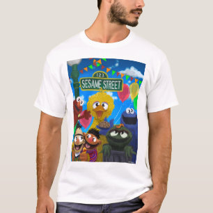 Sesame Street Characters Party Scene T-Shirt