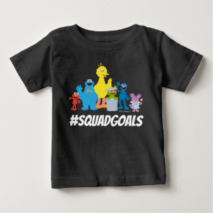 Sesame Street Characters #SQUADGOALS Baby T-Shirt