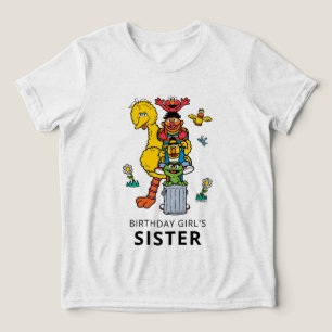 Sesame Street Characters & Street Sign Birthday Tri-Blend Shirt
