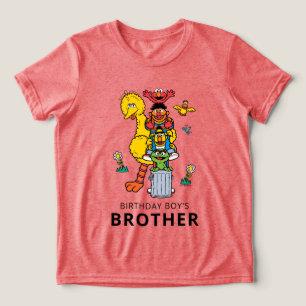 Sesame Street Characters & Street Sign Birthday Tri-Blend Shirt