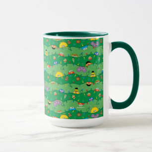 Sesame Street Christmas Lights Pattern Mug