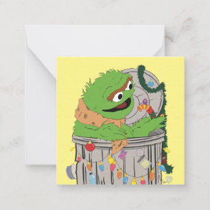 Sesame Street   Christmas Oscar the Grouch Card