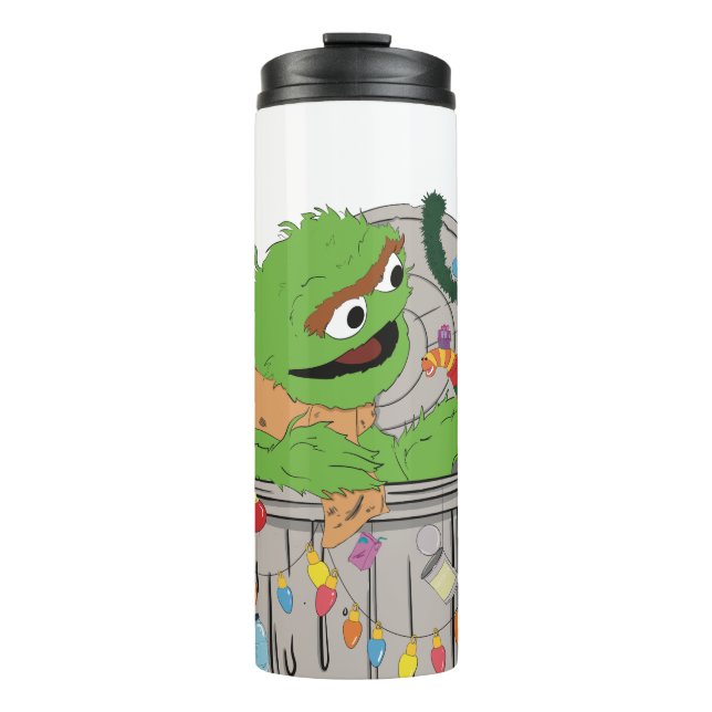 Sesame Street | Christmas Oscar the Grouch Thermal Tumbler (Front)