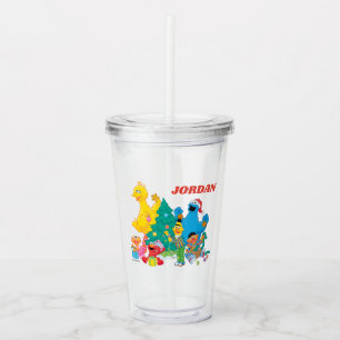 Sesame Street Christmas Pals Acrylic Tumbler
