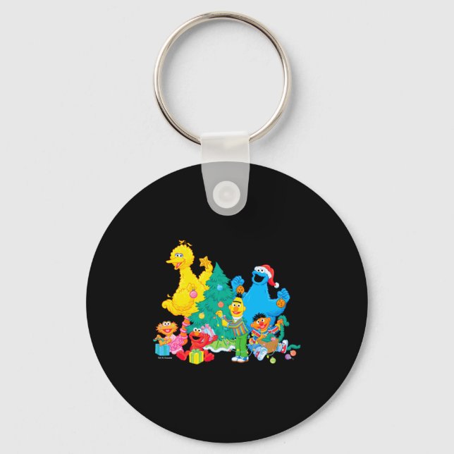 Sesame Street Christmas Pals  Key Ring (Front)