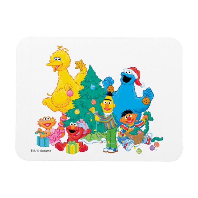 Sesame Street | Christmas Pals Magnet (Horizontal)