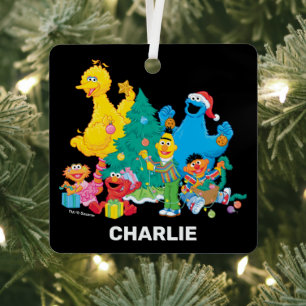 Sesame Street Christmas Pals Metal Tree Decoration
