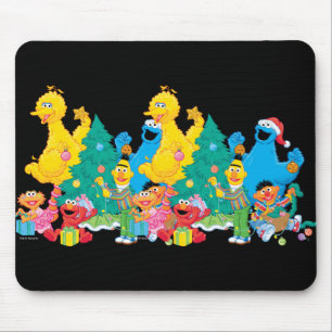 Sesame Street Christmas Pals T Shirt Mouse Mat