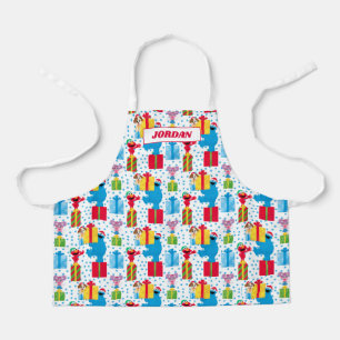 Sesame Street Christmas Presents Pattern Apron