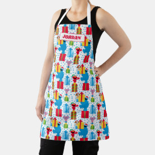 Sesame Street Christmas Presents Pattern Apron