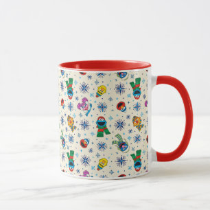 Sesame Street Christmas Snowflake Pattern Mug
