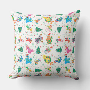 Sesame Street Christmas Tree Pattern Cushion