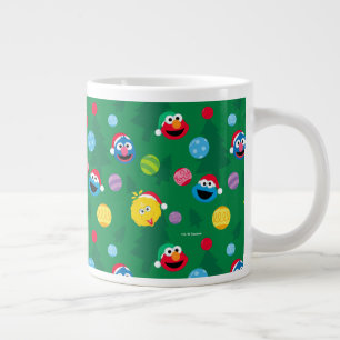 Sesame Street Christmas Tree Pattern Large Coffee Mug