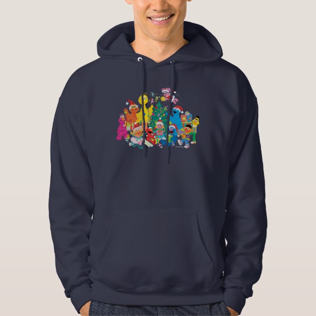 Sesame Street | Christmas with the Whole Gang Hoodie (Front)