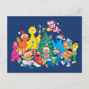 Sesame Street Christmas with the Whole Gang Postcard