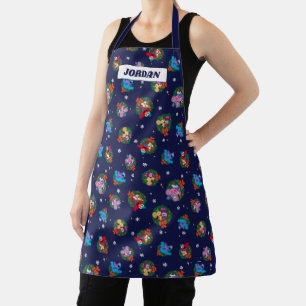 Sesame Street Christmas Wreath Pattern Apron
