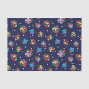Sesame Street Christmas Wreath Pattern Tissue Paper
