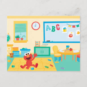 Sesame Street Classroom Scene Postcard