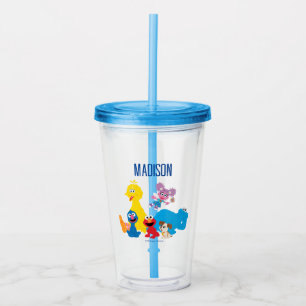 Sesame Street Colourful Sesame Street Pals Acrylic Tumbler