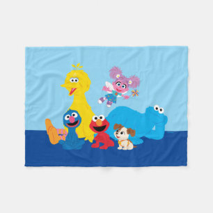 Sesame Street Colourful Sesame Street Pals Fleece Blanket