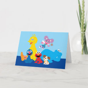 Sesame Street Colourful Sesame Street Pals Holiday Card