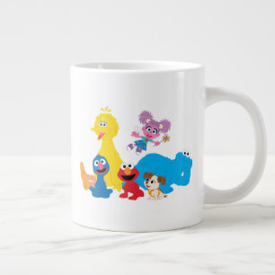 Sesame Street Colourful Sesame Street Pals Large Coffee Mug
