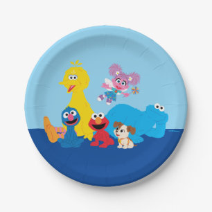 Sesame Street   Colourful Sesame Street Pals Paper Plate