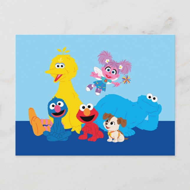 Sesame Street | Colourful Sesame Street Pals Postcard (Front)