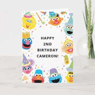 Sesame Street Confetti Happy Birthday Card