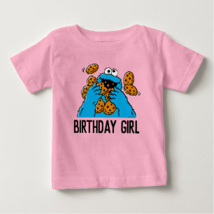 Sesame Street Cookie Monster 1st Birthday Baby T-Shirt