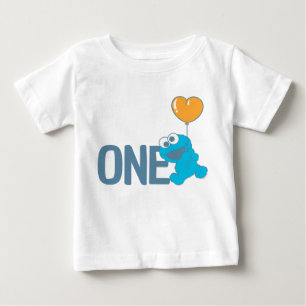 Sesame Street   Cookie Monster 1st Birthday Baby T-Shirt