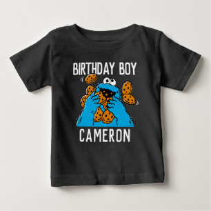 Sesame Street Cookie Monster 1st Birthday Baby T T-Shirt