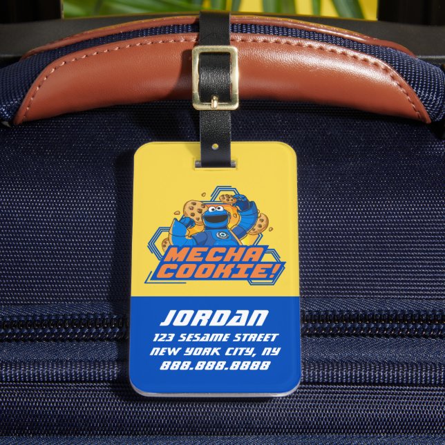 Sesame Street | Cookie Monster | Add Name Luggage Tag (Front Insitu 2)