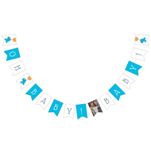 Sesame Street | Cookie Monster Baby Shower Bunting (All)